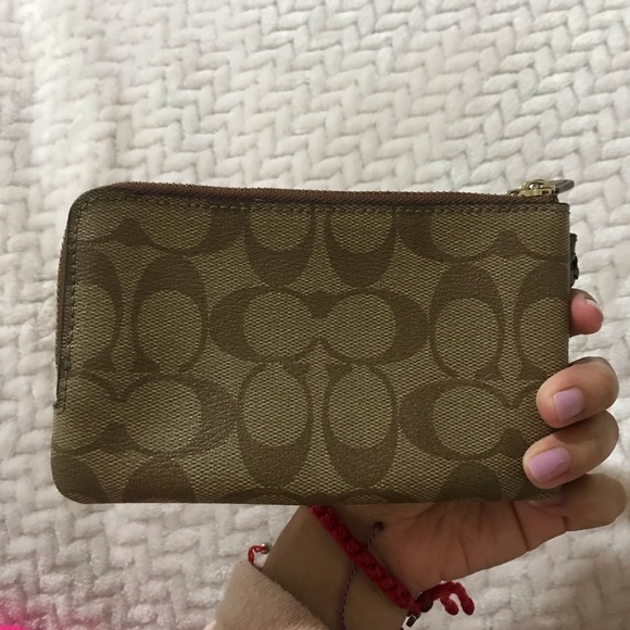 Coach 2 Compartment Wristlet - Picture 3 of 5